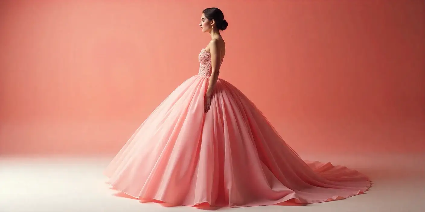 vestido de 15 corte princesa